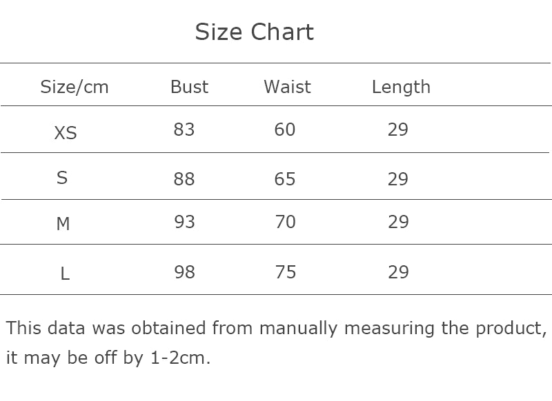 Guide des tailles corset Batman