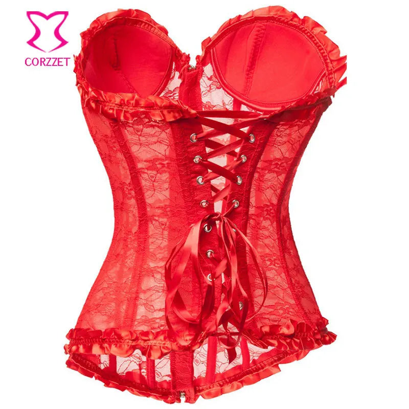 Joli corset rouge dos