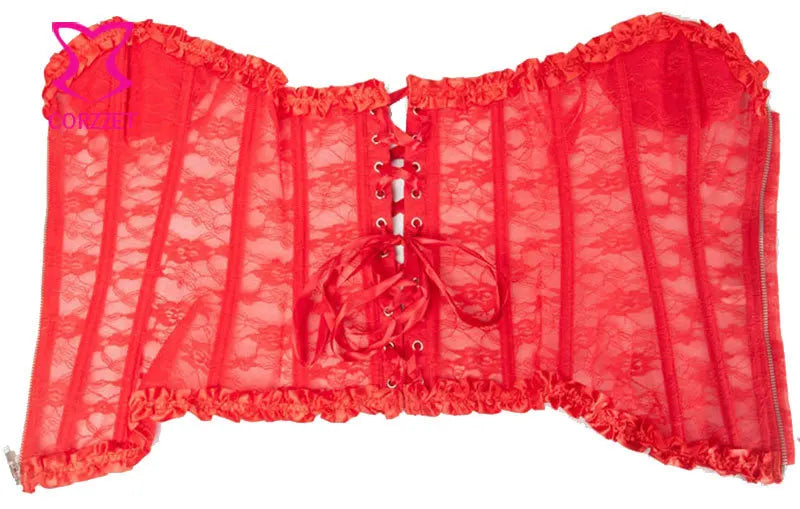 Joli corset rouge ouvert