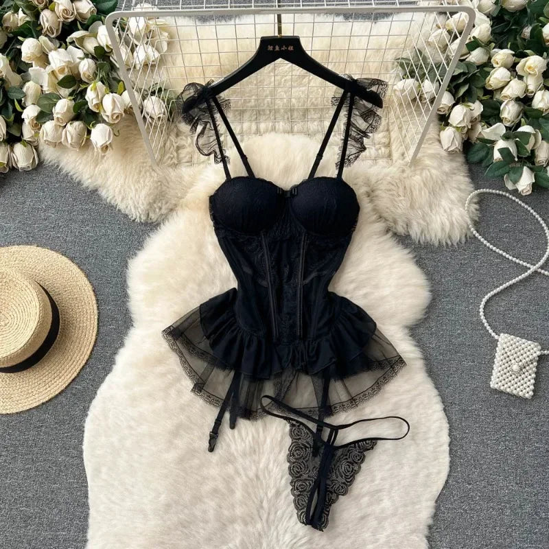 Lingerie corset noir