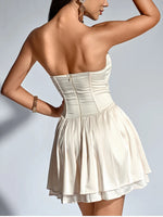 Robe corset beige - Vignette | Les corsets d&#39;Emily