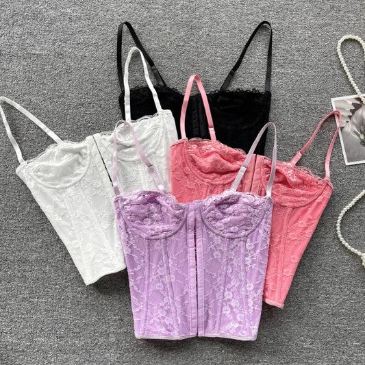Corset top pastel