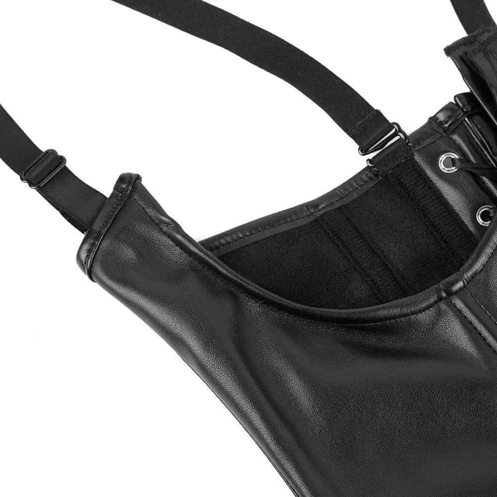 Corset simili cuir