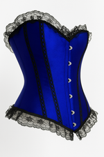 Corset bleu - Vignette | Les corsets d&#39;Emily